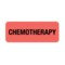 Nevs Label, Chemotherapy 7/8" x 2-1/4" Flr Red w/Black P-0673 - alternate 1